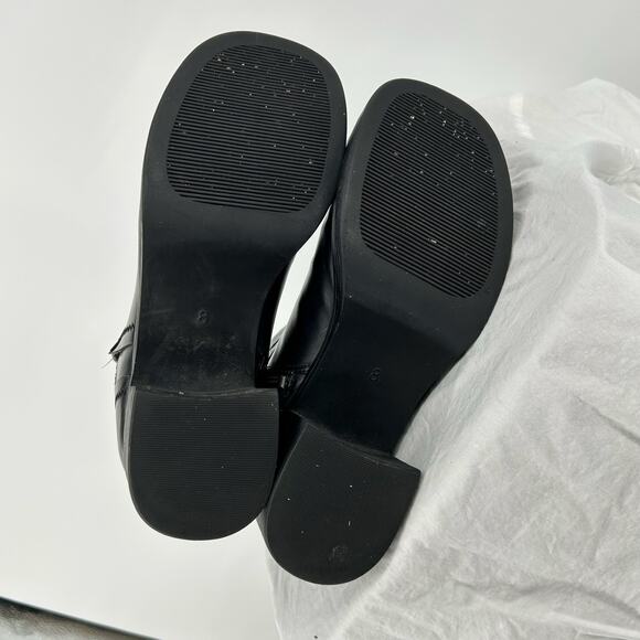 Vintage 00s y2k Women's Black MUDD Ailish Chunky Platform Boots Sz 8M - Picture 9 of 9